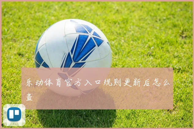 乐动体育官方入口规则更新后怎么查